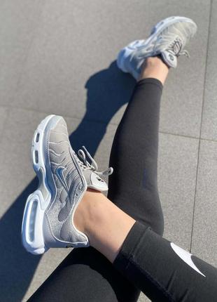 Кросівки nike air max plus tn silver white a+