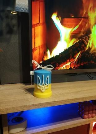 Свічка з гербом україни9 фото
