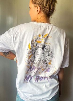Жіноча футболка, принт на замовлення, римські мотиви2 фото