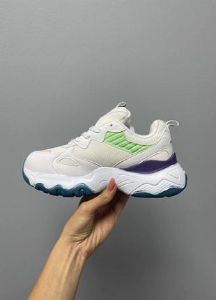 Skechers white green violet3 фото