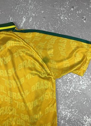 Brazil jersey vintage винтажная футбольная футболка джерси umbro7 фото