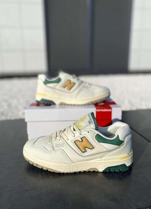 New balance 550 aime leon dore natural green4 фото