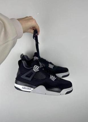 Nike jordan 4 retro se black canvas4 фото