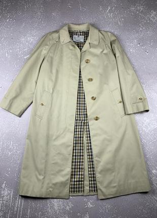 Aquascutum aqua 5 harrods vintage винтажный тренч пальто плащ