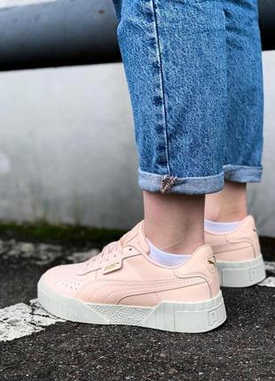 Puma cali basket pink grey5 фото