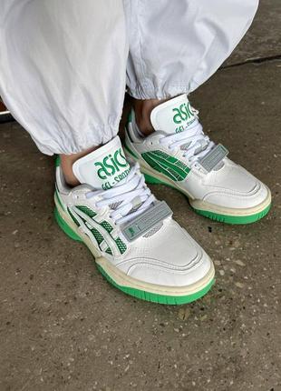 Asics gel-spotlyte low v2 white green2 фото