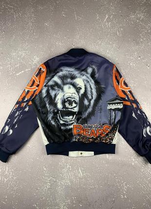 Chalk line nfl chicago bears vintage made in usa винтажный бомбер куртка сша1 фото