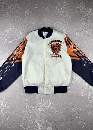 Chalk line nfl chicago bears vintage made in usa винтажный бомбер куртка сша3 фото