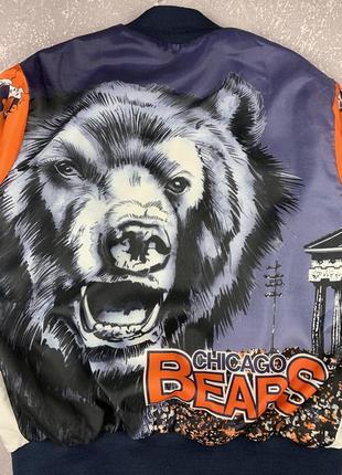 Chalk line nfl chicago bears vintage made in usa винтажный бомбер куртка сша2 фото