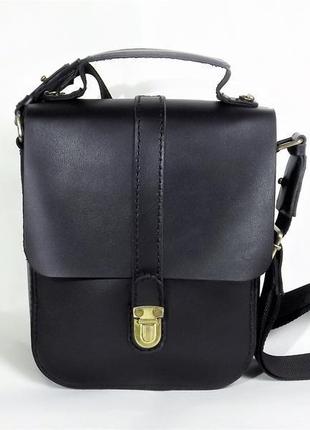 Мужская кожаная сумка на плечо