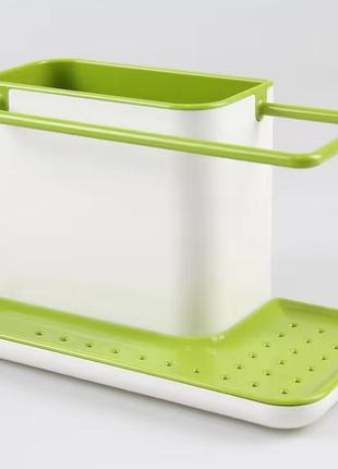 Кухонный органайзер на мойку kitchen shelf sink 3 в 1 органайзер на раковину 3 в 1 лучший товар5 фото