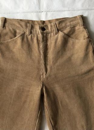 Прямые вельветовые штаны с высокой посадкой.3 фото