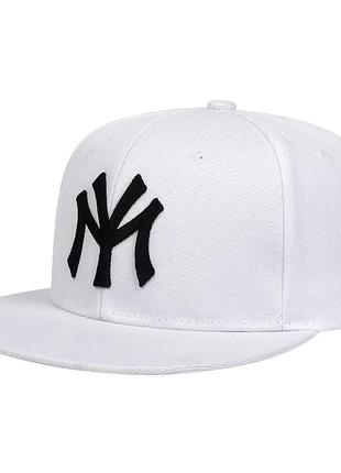 Кепка снепбек (snapback) нью йорк ny  черный с белым  56-61р  (9011)8 фото