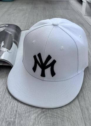 Кепка снепбек (snapback) нью йорк ny  черный с белым  56-61р  (9011)5 фото