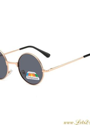 Солнцезащитные поляризационные очки как у джона ленона микки рурка леона киллера ретро хиппи стимпанк1 фото