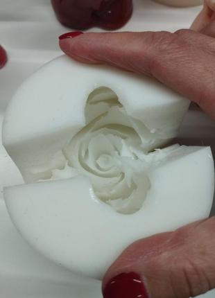 Силиконовая форма роза для мыла и букетов6 фото
