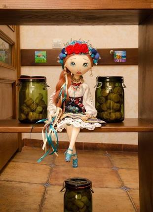 Интерьерная кукла украиночка2 фото