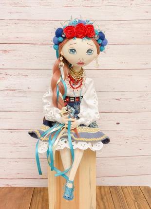 Интерьерная кукла украиночка1 фото
