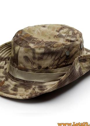 Панама армейская маскировочная военная ковбойска шляпа для охоты рыбалки страйкбола камуфляж kryptek nomad