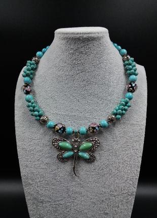 Колье "стрекоза"