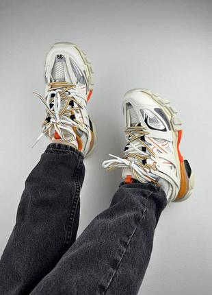 Balenciaga track white orange10 фото