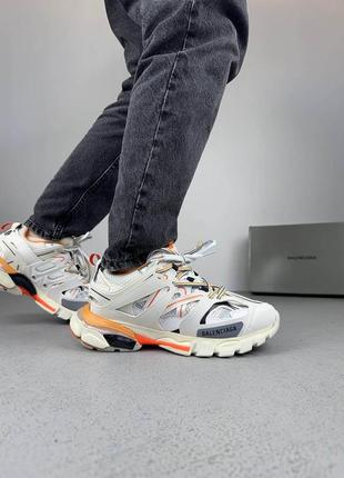 Balenciaga track white orange4 фото