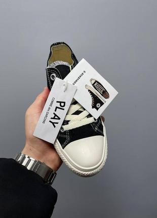 Converse des garçons play x converse low2 фото