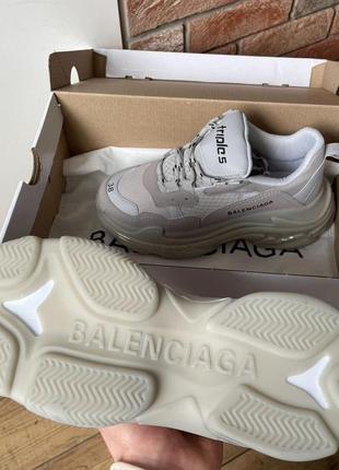 Balenciaga triple s clear sole grey 2.08 фото