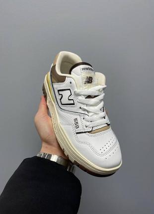 New balance 550 beige brown3 фото