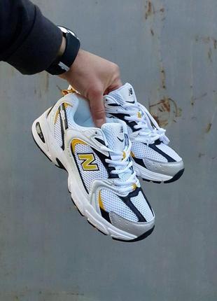 New balance 530 white yellow black