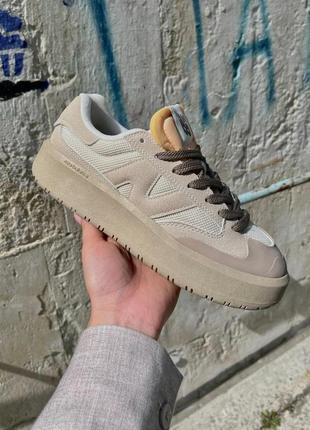 New balance ct302 dark beige bone1 фото