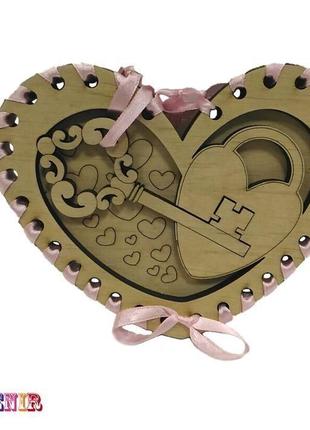 Еко сувенір подарунок на 14 лютого подарунок на день святого валентина сувенір "ключик від мого серця"1 фото