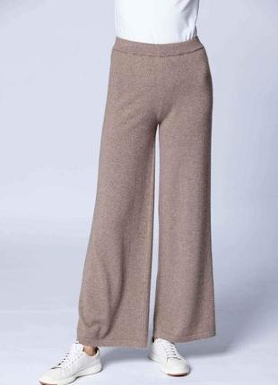 Zara вязаные брюки клеш в стиле sandro
