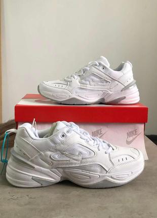 Кросівки nike m2k tekno white grey1 фото