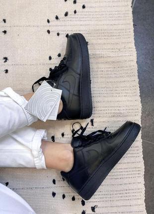 Кросівки nike air force 1 full black5 фото