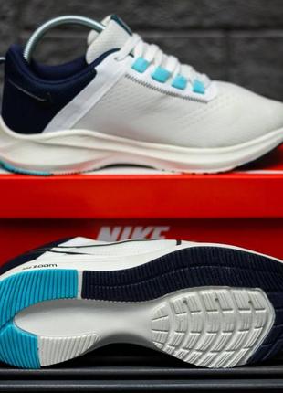 Nike air zoom pegasus white blue8 фото