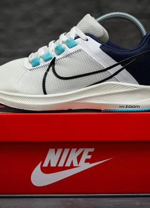 Nike air zoom pegasus white blue6 фото