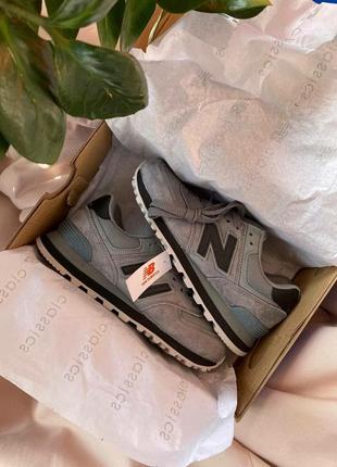 New balance 574 gray black v2