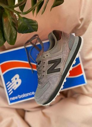 New balance 574 gray black v28 фото