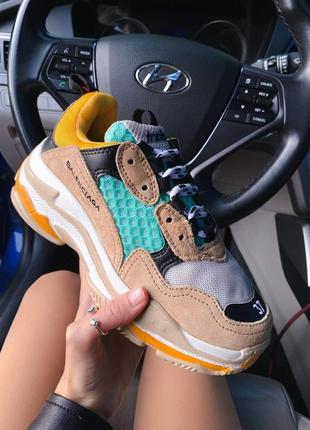 Balenciaga triple s v1 beige green