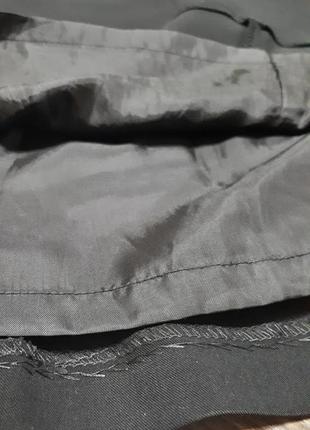 Чёрная базовая слегка расклешённая юбка миди трапеция восьмиклинка oodji6 фото