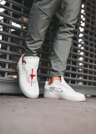 Nike af x off-white «white»7 фото