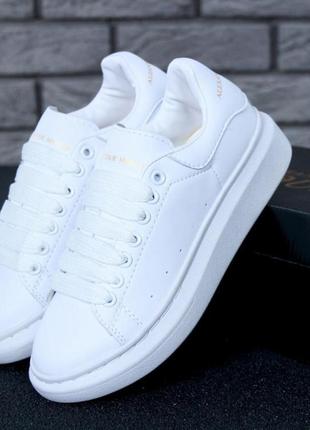 Alexander mcqueen low full white8 фото