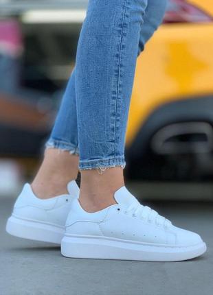 Alexander mcqueen low full white6 фото