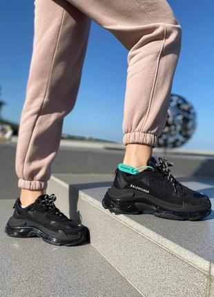 Balenciaga triple s black a+4 фото