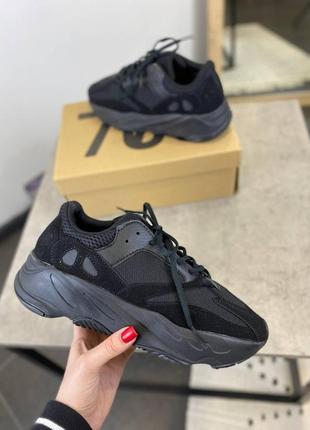 Adidas yeezy boost 700 black9 фото