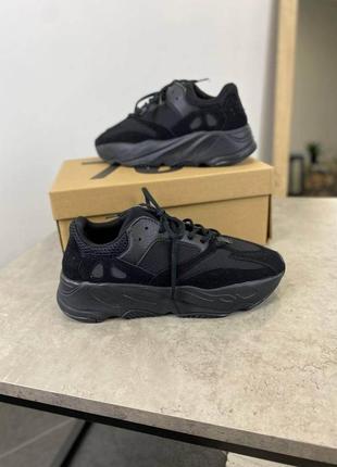 Adidas yeezy boost 700 black2 фото