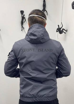 Вітровка stone island сірий jaksin0012 фото