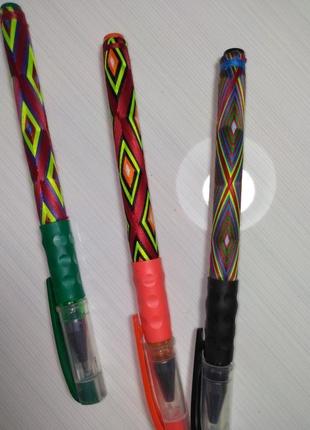Ручка плетеная нитками