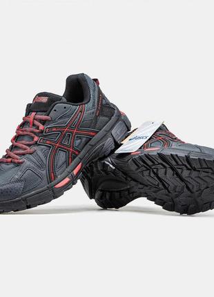 Asics gel-kahana 8 black red7 фото